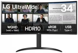 LG UltraWide 34WR55QK-B