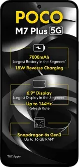 POCO M7 Plus 5G 6GB RAM 128GB